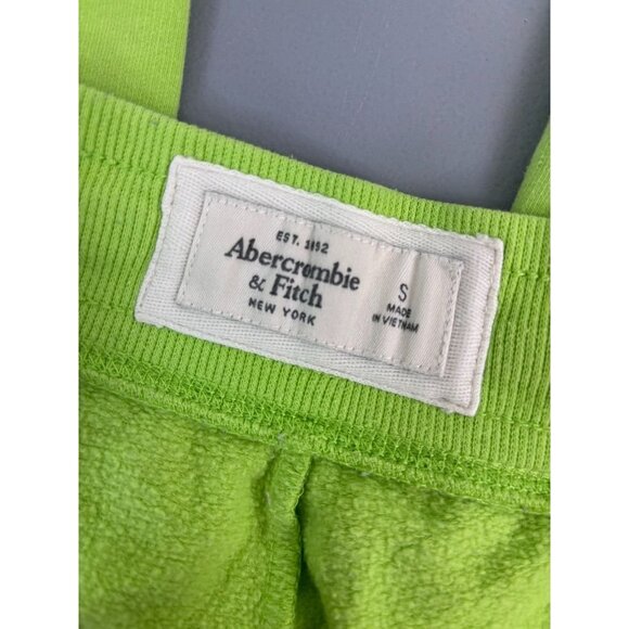 Abercrombie and Fitch women's small green Y2K wide‎ leg low rise sweatpants - Picture 8 of 9